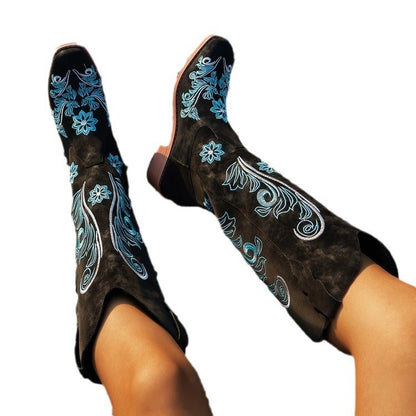 Plus Size High Cylinder Below The Knee Boots