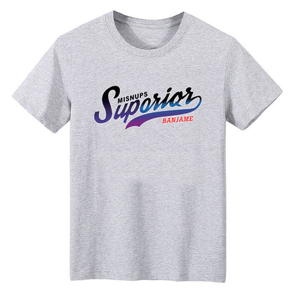 Men's Short-sleeved T-shirt Summer Ice Silk Casual Print Top