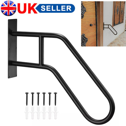 Heavy Duty Non-Slip Handrails For Outdoor 1-3 Step, Wall Mount Stair Hand Rails