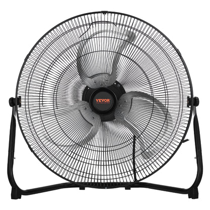 2 PCS 20 In Floor Fan 3 Speeds 360 Adjustable Tilt High-Velocity Industrial Fan