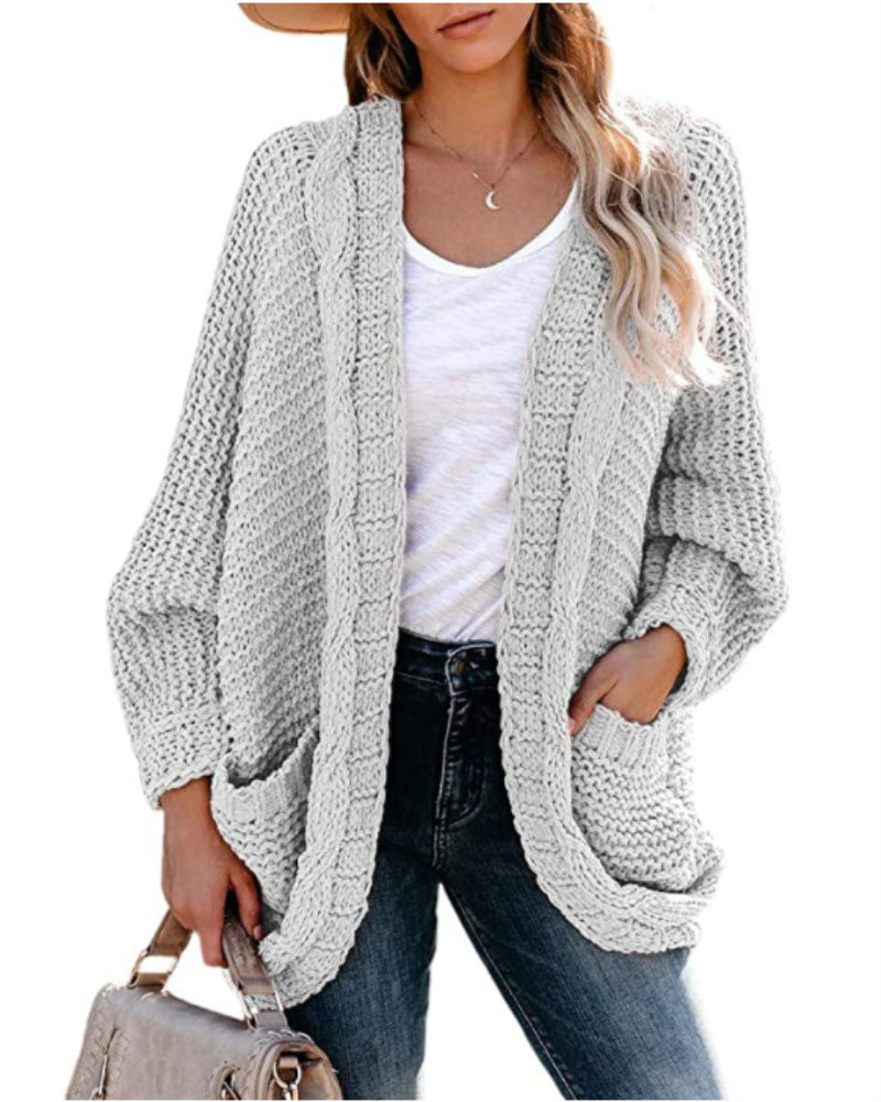 Long-sleeved cardigan in a long-sleeved cardigan