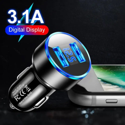 Cigarette Lighter 2 USB Charger Car Car Truck Adapter Mobile Phone Charging Plug
