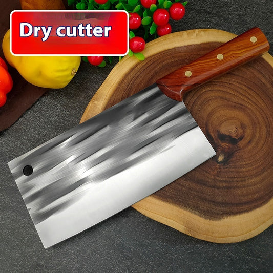 Forging Kitchen Knife Cutting Slice Hammer Pattern Stainless Manganese Carbon Steel