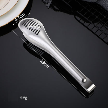 Stainless Steel Food Clamp Barbecue Tools Steak Tong Baking Bread Clip Thickened Clip