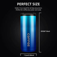 Thermal Travel Coffee Mug Cup Hot Warm Insulated Drinks Thermal Flask UK