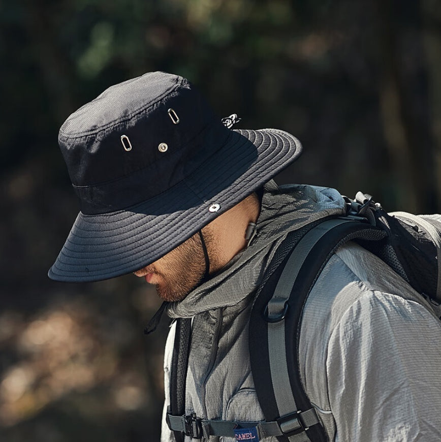 Summer New Men's Sun-shade Big Brim Sun Protection Hat