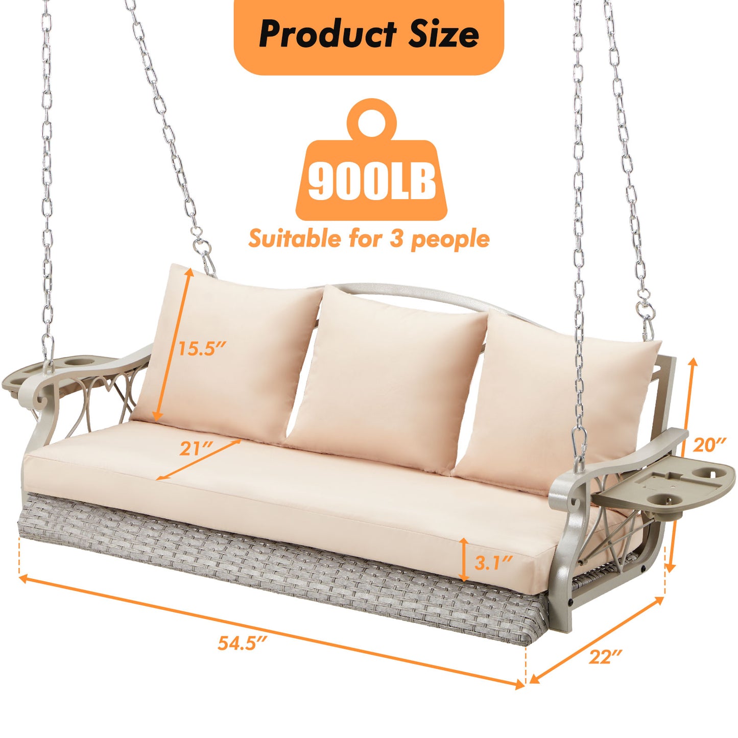Porch Swing Basket