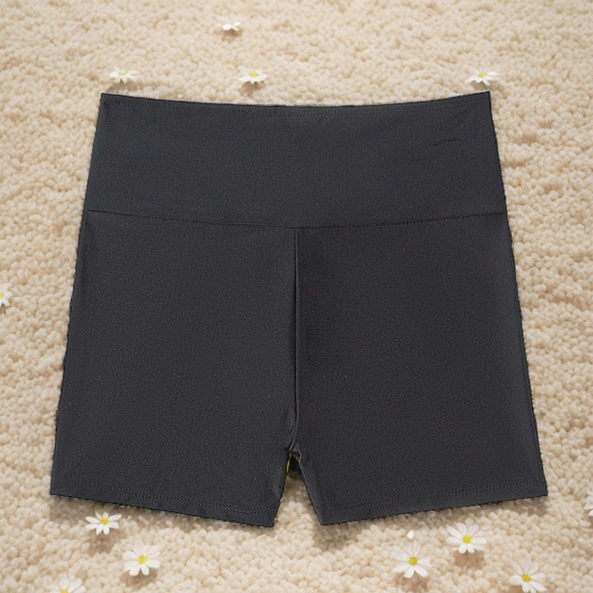 Solid Color Drawstring Lace Shorts Sexy Bikini Swimming Trunks