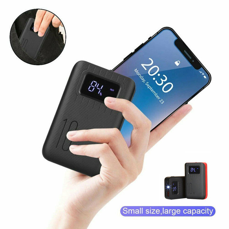 UK 9000000mAh Power Bank Charger Battery Pack Portable 2USB For Mobile Phone