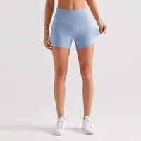 Outerwear-style High-waisted Butt-lifting Fitness Cycling Shorts