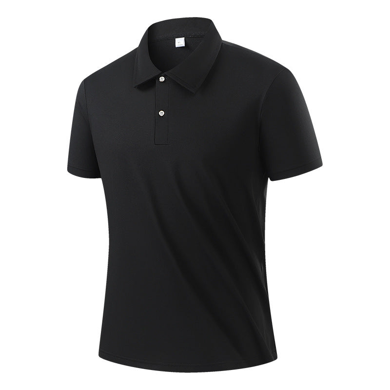 Mens Polo Shirt Sorona Plus-Size Ice Silk Short Sleeve