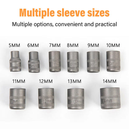 38Pcs Set Rachet Screwdriver Bit Set Socket Slotted Phillips Pozi Torx Hex Tool