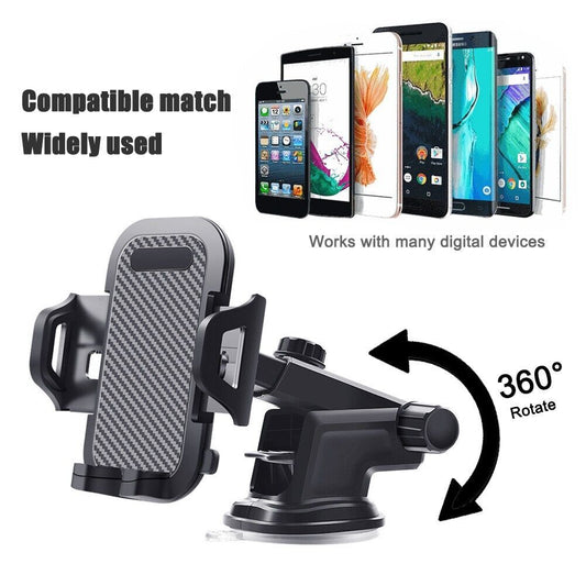Universal Car Mobile Phone Holder 360Windscreen Dashboard GPS Stand Cradle UK