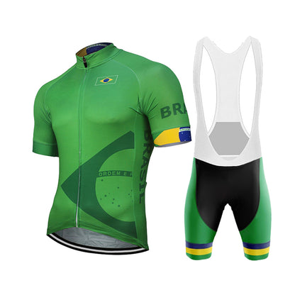 Summer Brazil Team Cycling Jersey Men's Tracksuit