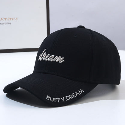 Korean Version Fashion Letter Embroidery Sun-proof Peaked Cap