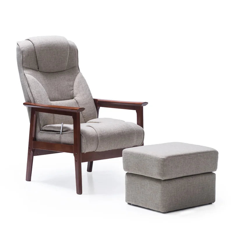 1 Elderly Chair Home Leisure Chair Modern Simple Back Chair Solid Wood Lunch Break