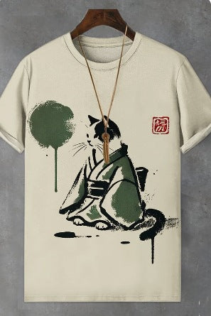 Men's 3D Printed T-Shirt Fashionable Short-Sleeve Top
