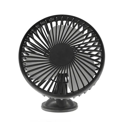 Car Cooling Fan Portable Rotatable USB Vehicle Fan Backseat Clip