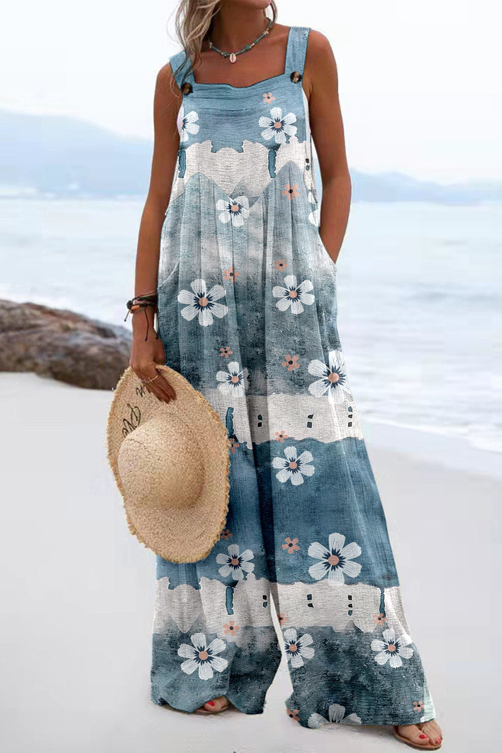 Summer New Digital Printing Romper Women's Clothing