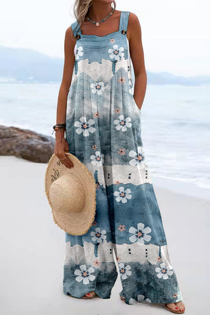 Summer New Digital Printing Romper Women's Clothing