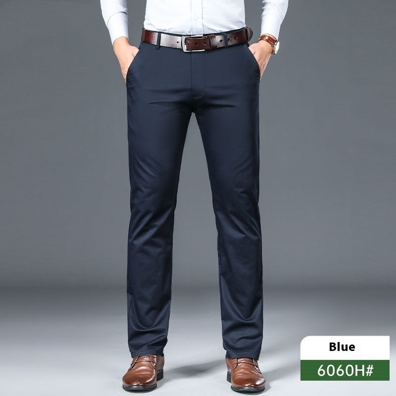 Business Non-ironing Stretch Men's Thin Straight Casual Pants