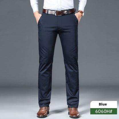 Business Non-ironing Stretch Men's Thin Straight Casual Pants