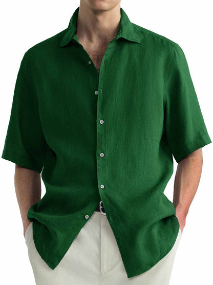 Washed Cotton Shirt Casual Men's Shirts