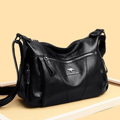 Real Leather Women's New Large Capacity Crossbody Bag