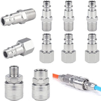 20 PCS Air Line Hose Compressor Fitting Coupling Connector Quick Release