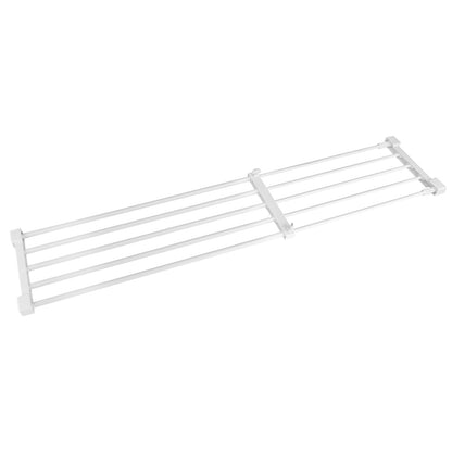 Adjustable Telescopic Storage Rack Cupboard Wardrobe Closet Divider Partition Shelf