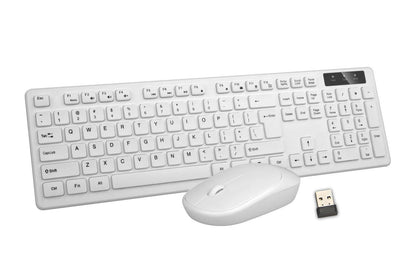 2.4GHz Wireless Keyboard And Mouse Set UK USB Dongle For PC Laptop Full-Size NEW