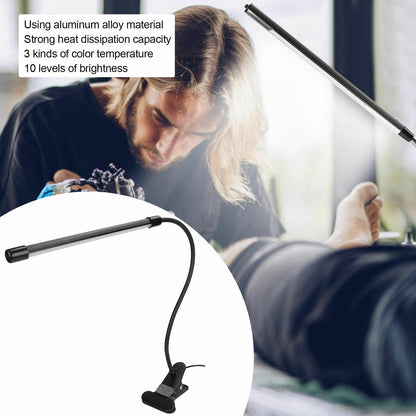 USB Clip On Desk Lamp Flexible Clamp Reading Light LED Bed Table Bedside Night