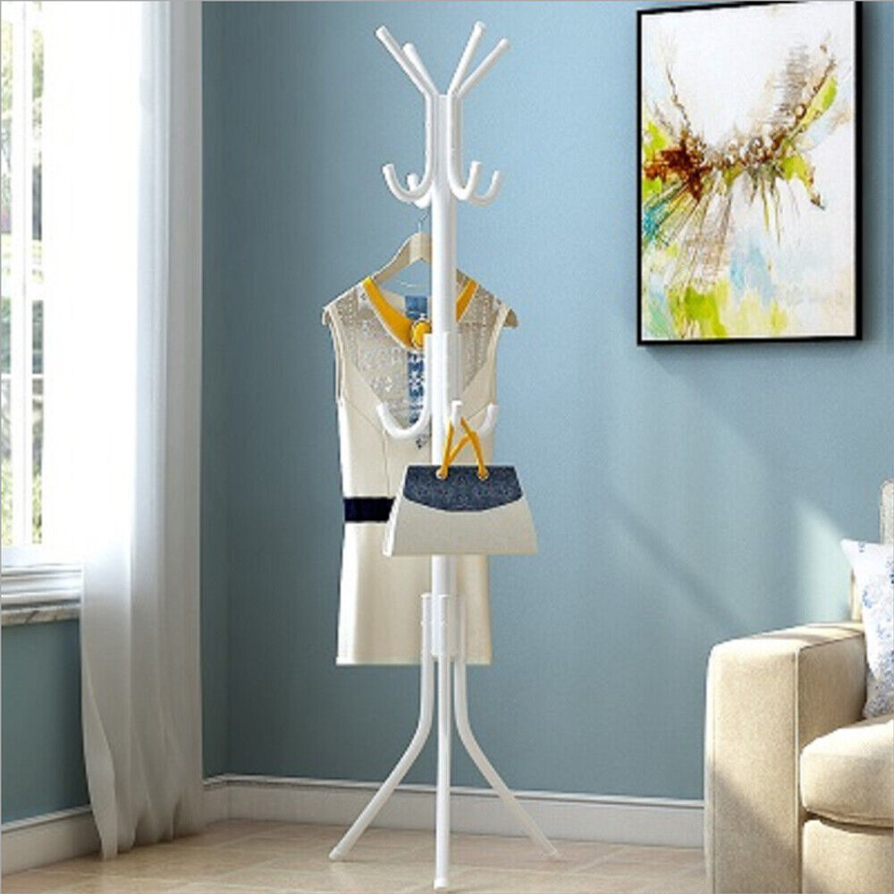 Coat Stand Coat  Hat   Jacket  Umbrella Floor Standing Rack Clothes Hanger Hooks UK