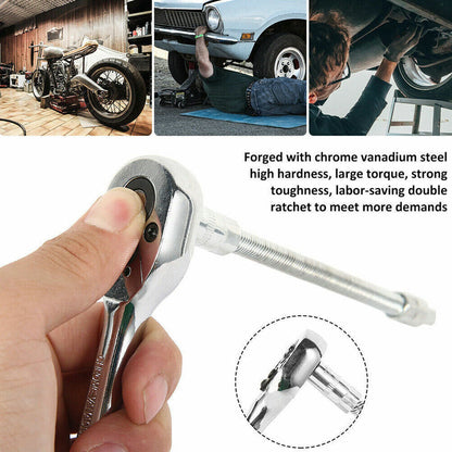 46PCS Metric Socket Set Ratchet Torx Wrench Kit 1  4   Drive Repair Tool With Case