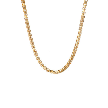 Stainless Steel Square Pearl Necklace