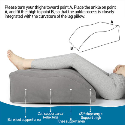 Inflatable Elevation Wedge Leg Foot Rest Raiser Support Pillow Cushion With