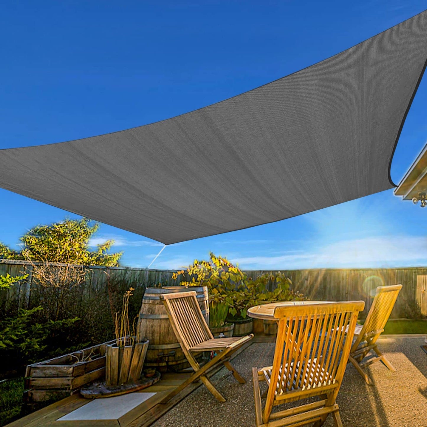 Prohibited From Sale On Amazon XISHAN 12'X16' Turquoise,Dark Grey,Light Grey,Rust Red,Scarlet,Sand,Beige HDPE Sunshade Sail, 160 Grams
