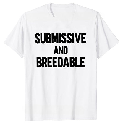 Obedient And Reproducible T-shirt Funny Humor Pure Cotton Neutral