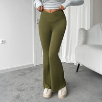 Casual Slim-fitting Belly Contracting Peach Hip Micro-pull Yoga Trousers Women's Clothing