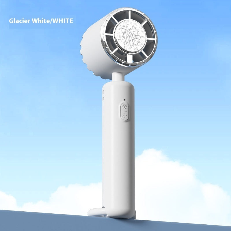 Portable Ice Compress Small Handheld Fan USB Rechargeable Cooling Fan