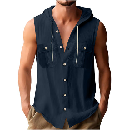 Men's Sporty Casual Sleeveless Shirt