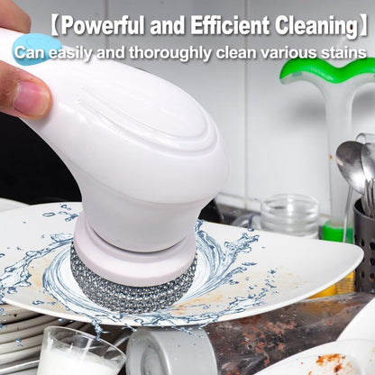 5 In 1 Handheld Electric Spin Scrubber Cleaning Brush Kitchen Rotating Cleaner