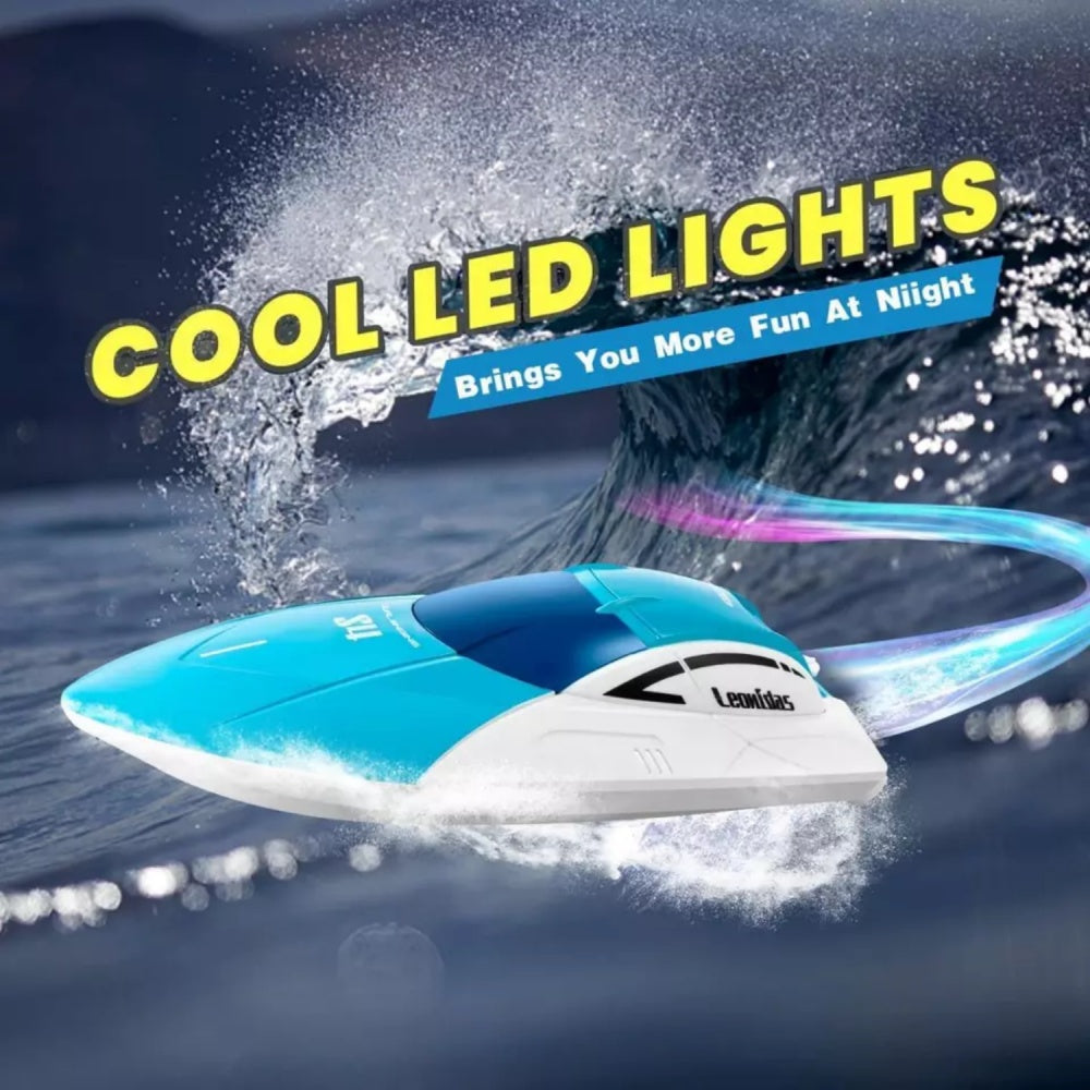 2025 RC-Boot, Ferngesteuertes Boot Fur Kinder Und Erwachsene, 2,4 GHz, Rennboote Fur Pools Und Seen, Alarm Bei Niedrigem Batteriestand, Kenterwiederherstellung, 2 Wiederaufladbare Battery
