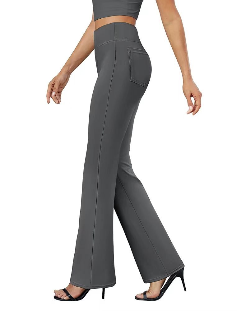 Business-casual High-waisted Stretch Trousers