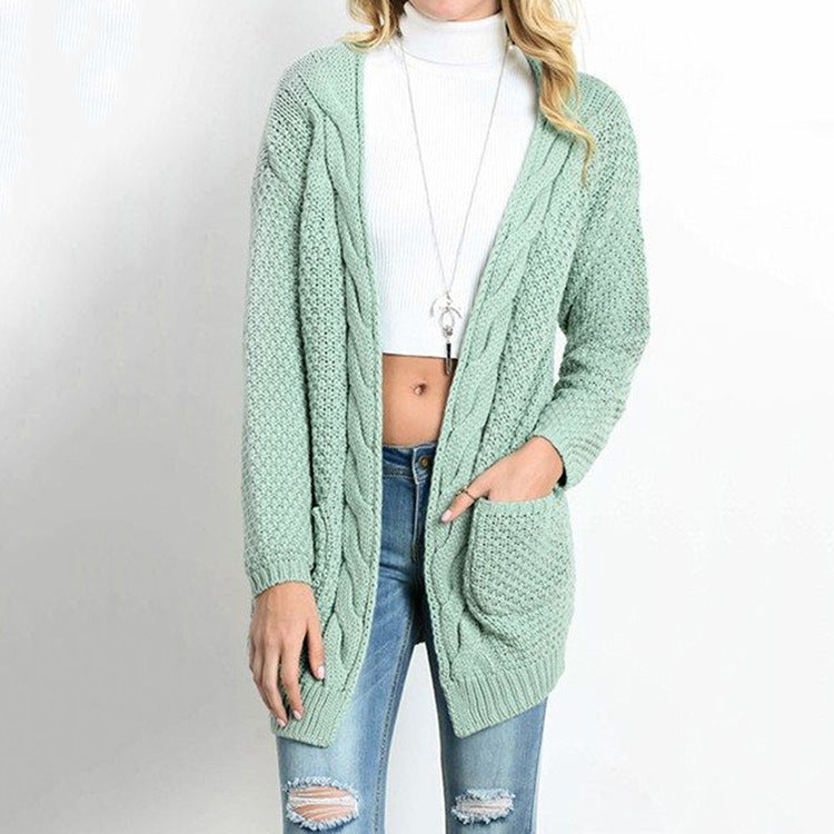 Long-sleeved cardigan in a long-sleeved cardigan