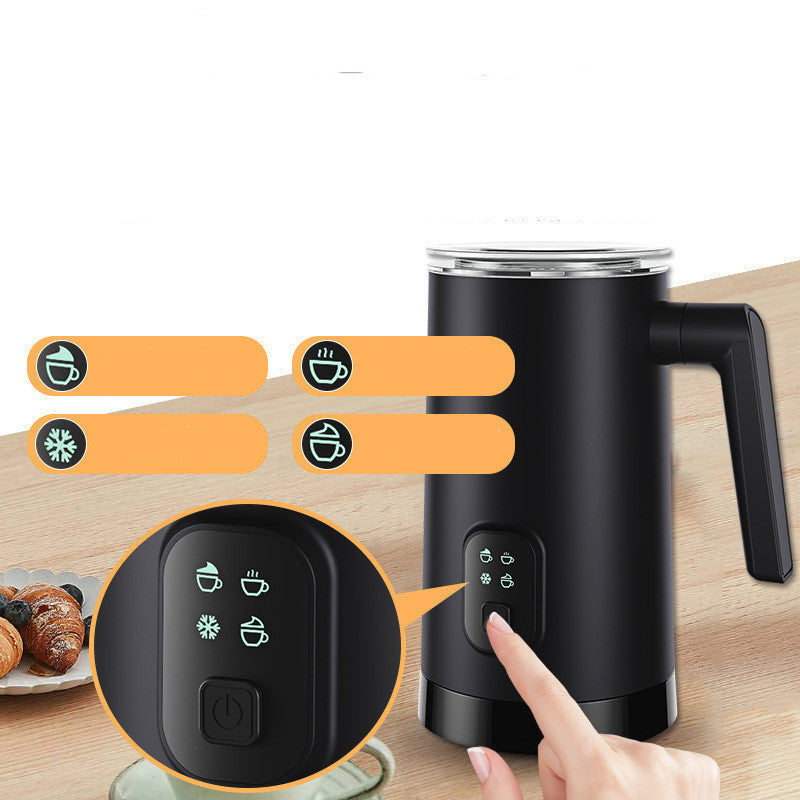 Electric Milk Frother & Warmer – Hot & Cold Stainless Steel Milk Whisk