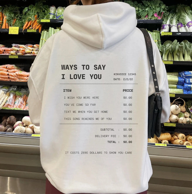 Letter Print Drop-shoulder Sleeve Hoodie Sweater