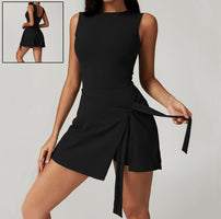 Women Yoga Sexy Sleeveless Sports Romper Yoga Jumpsuits Fitness One Piece Workout Backless Rompers Tank Top Shorts Sportswear