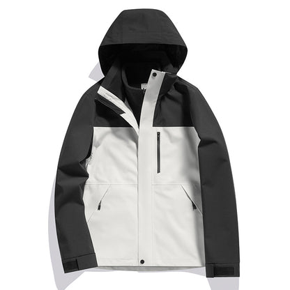 Detachable Windproof And Waterproof 3-in-1 Winter Two-Piece Set For Men And Women