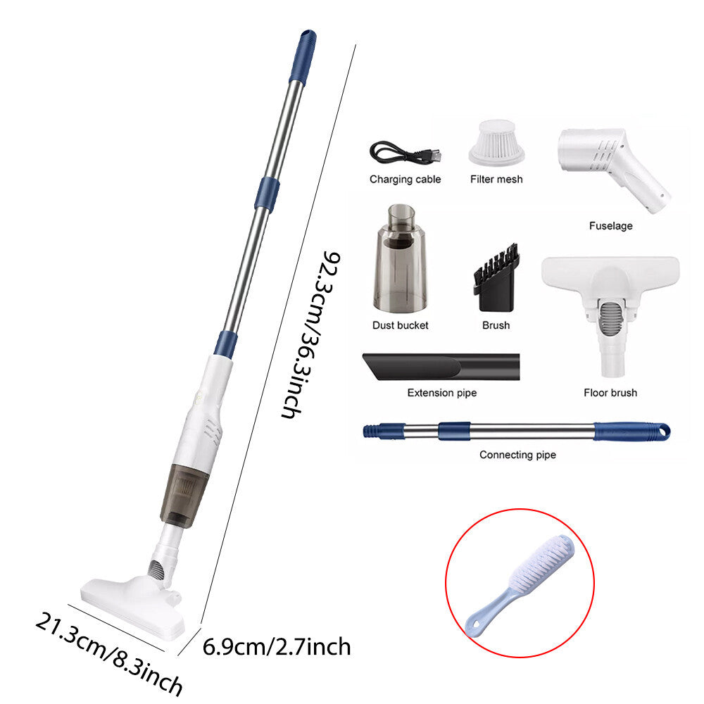 4 IN 1  Handheld  Vac Cordless Vacuum Cleaner Upright Lightweight & Box White UK